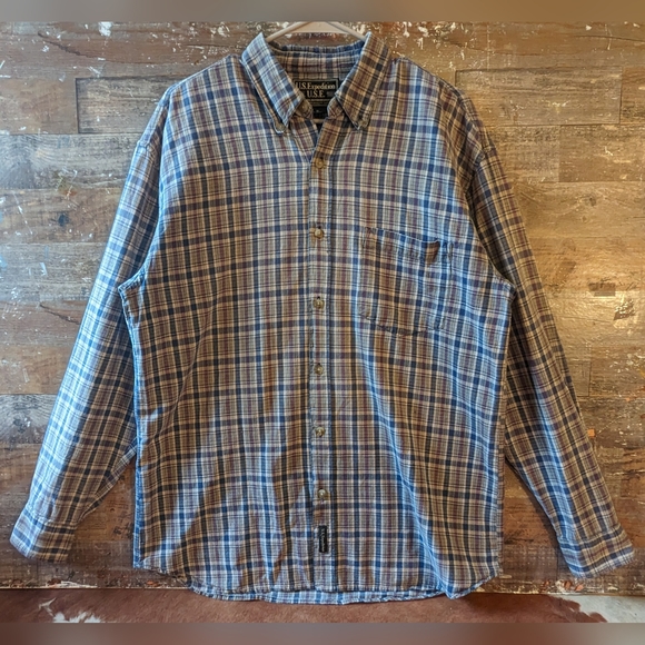 New Upcycled Handcrafted Dip Dyed Button Down Shirt With Denver Broncos Logo - Picture 9 of 15